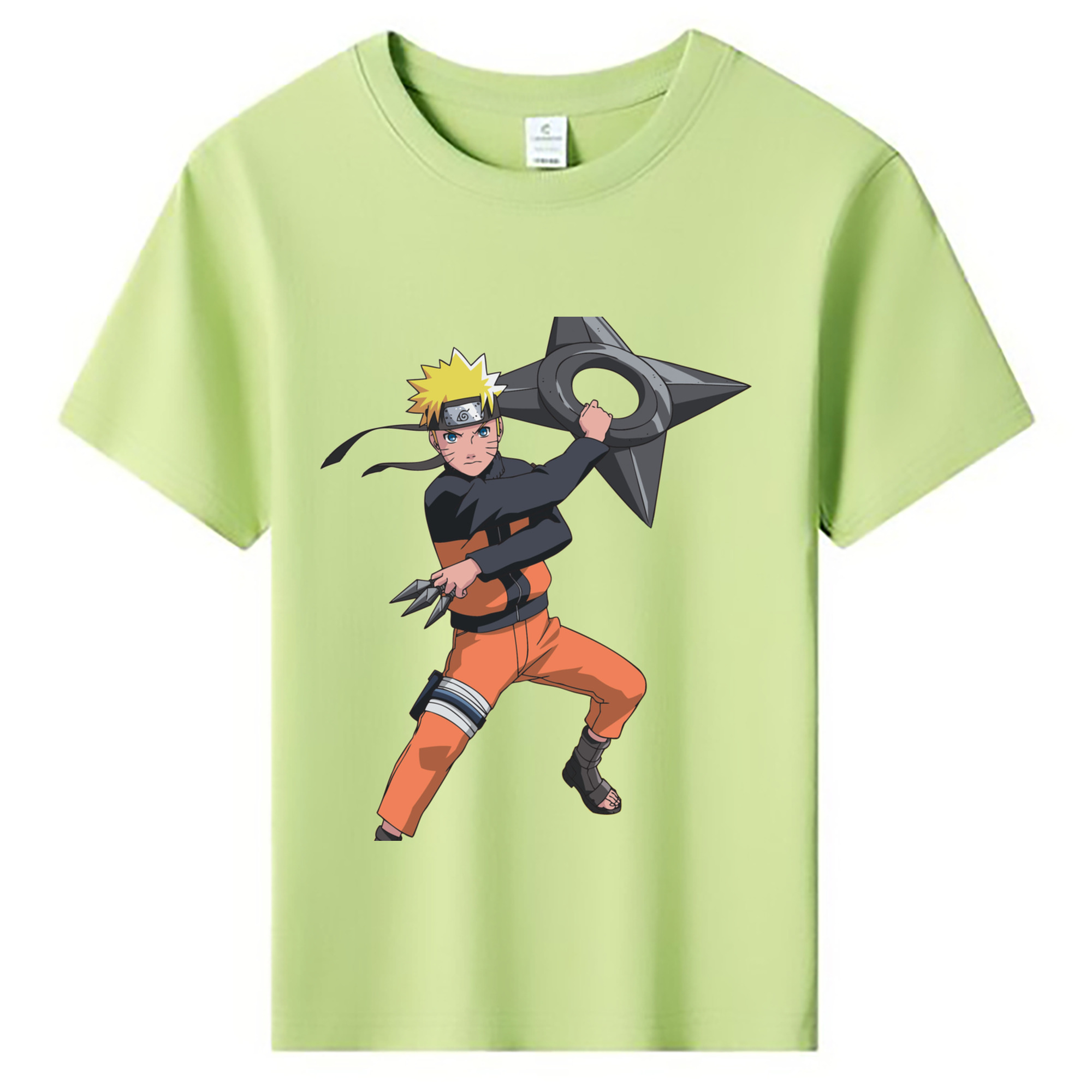 （画像用） NARUTO -ナルト- うずまき ナルト Uzumaki Naruto 綿100％キッズTシャツ（フロントプリント）